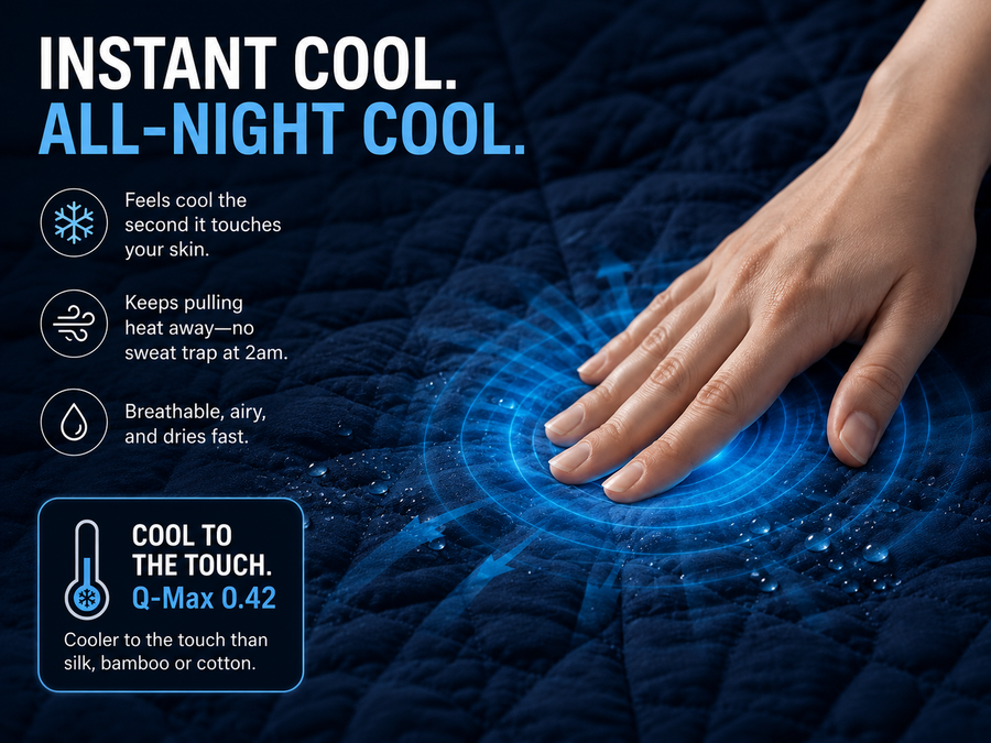 No air con? Cool the person, not the house.