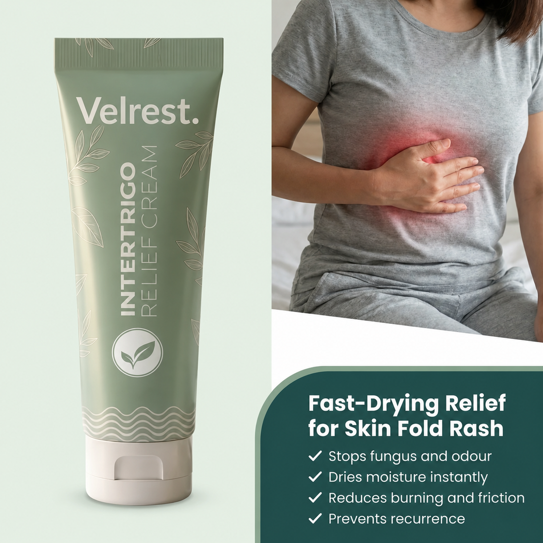 Velrest. Intertrigo Relief Cream